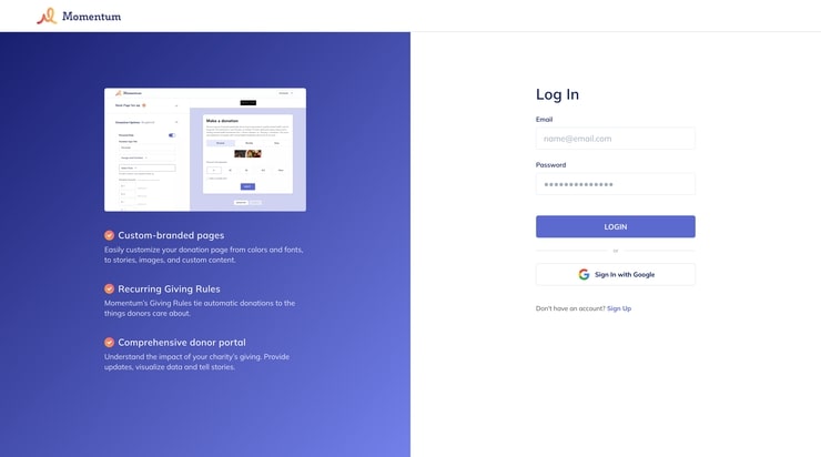 Momentum portal image